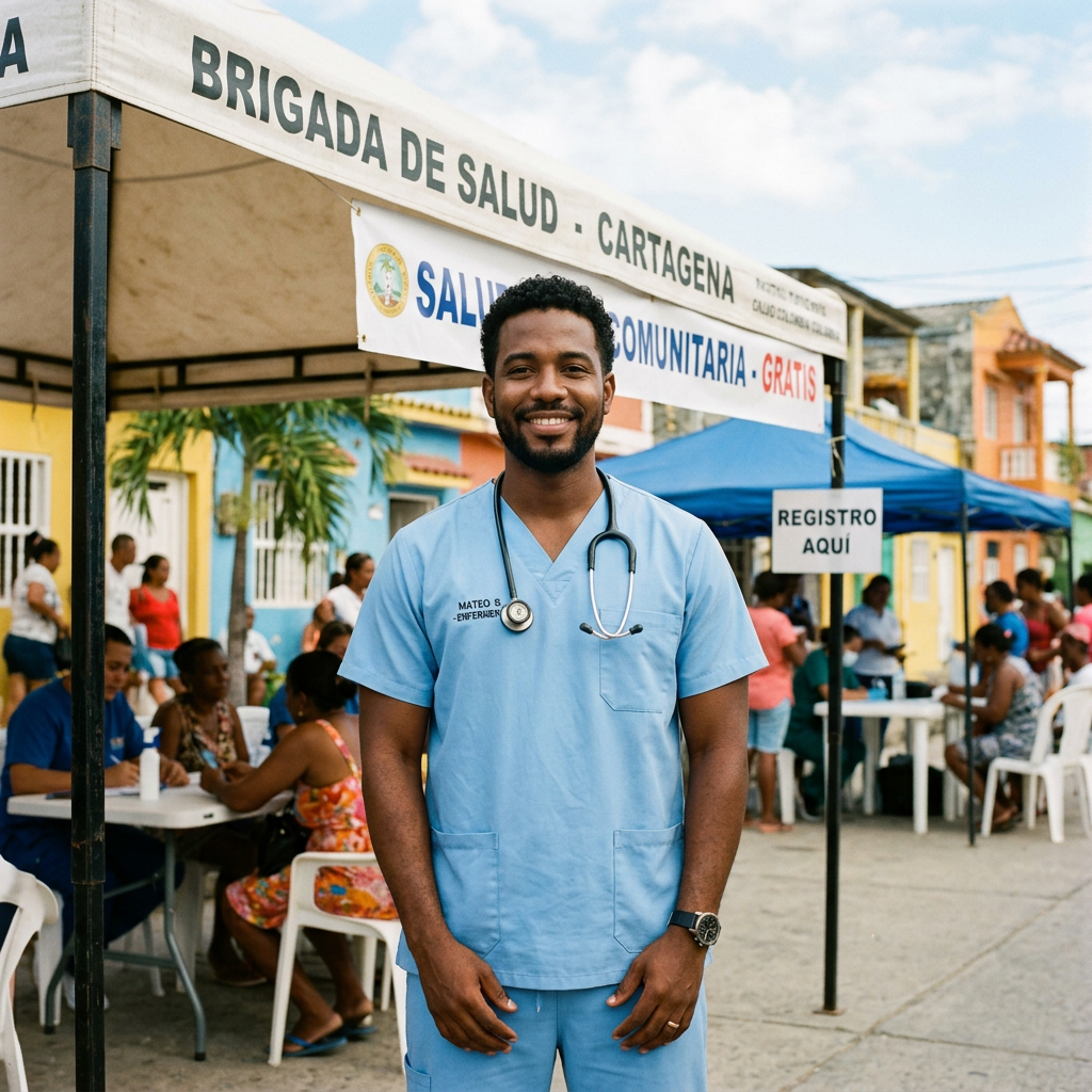 Profesional de la salud voluntario: Enfermero