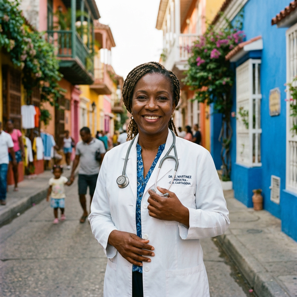 Profesional de la salud voluntario: Pediatra
