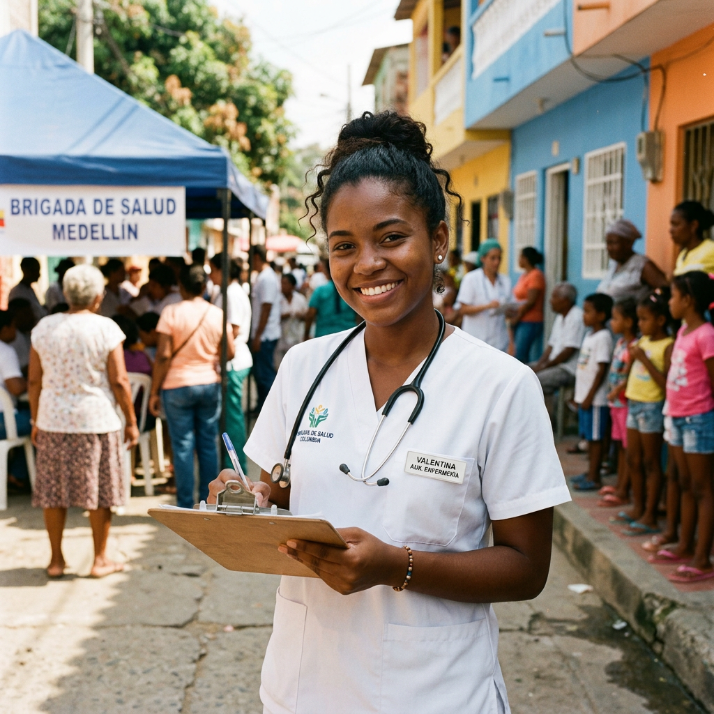 Profesional de la salud voluntario: Auxiliar de enfermería